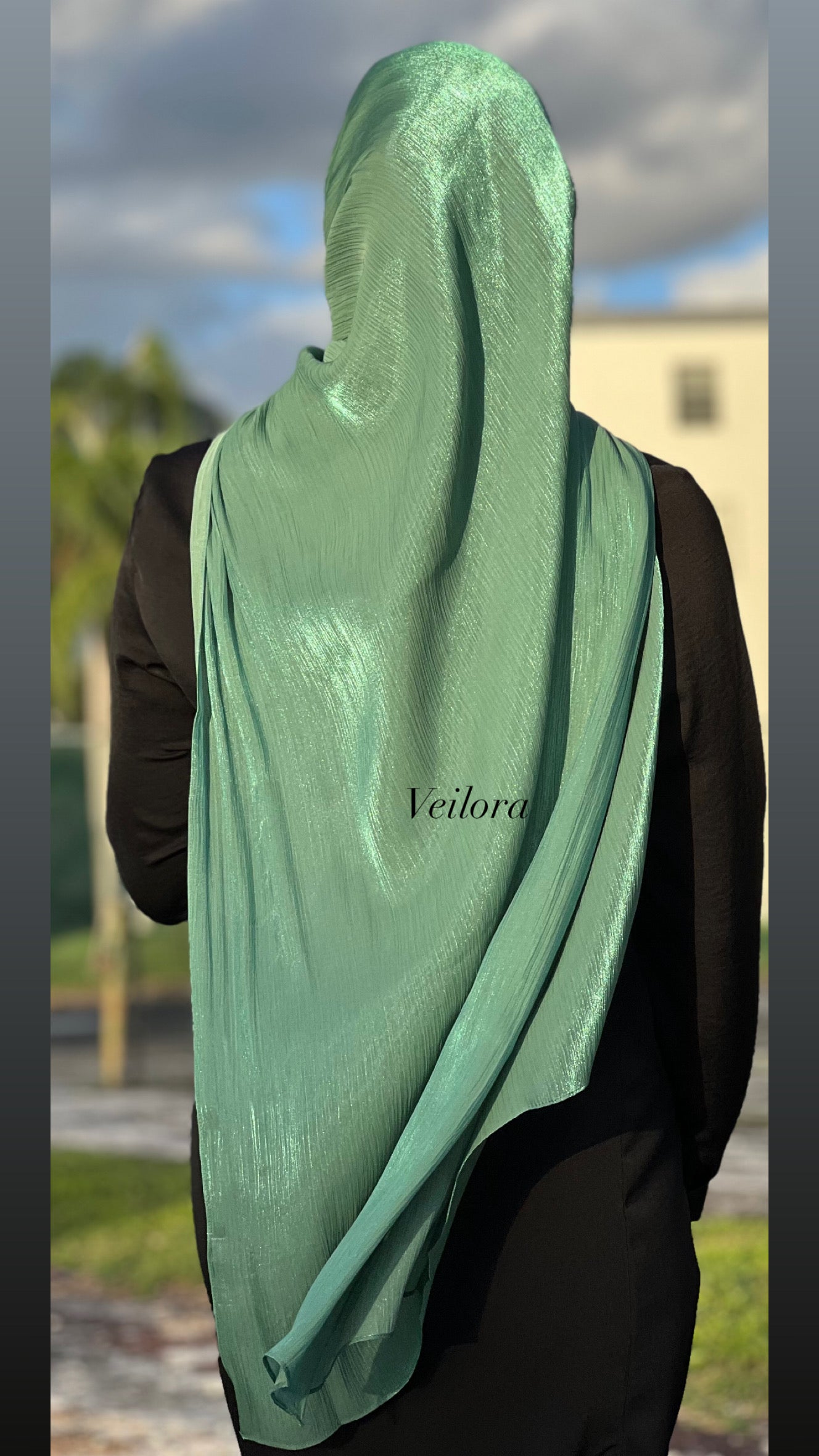 Shimmer satin hijab