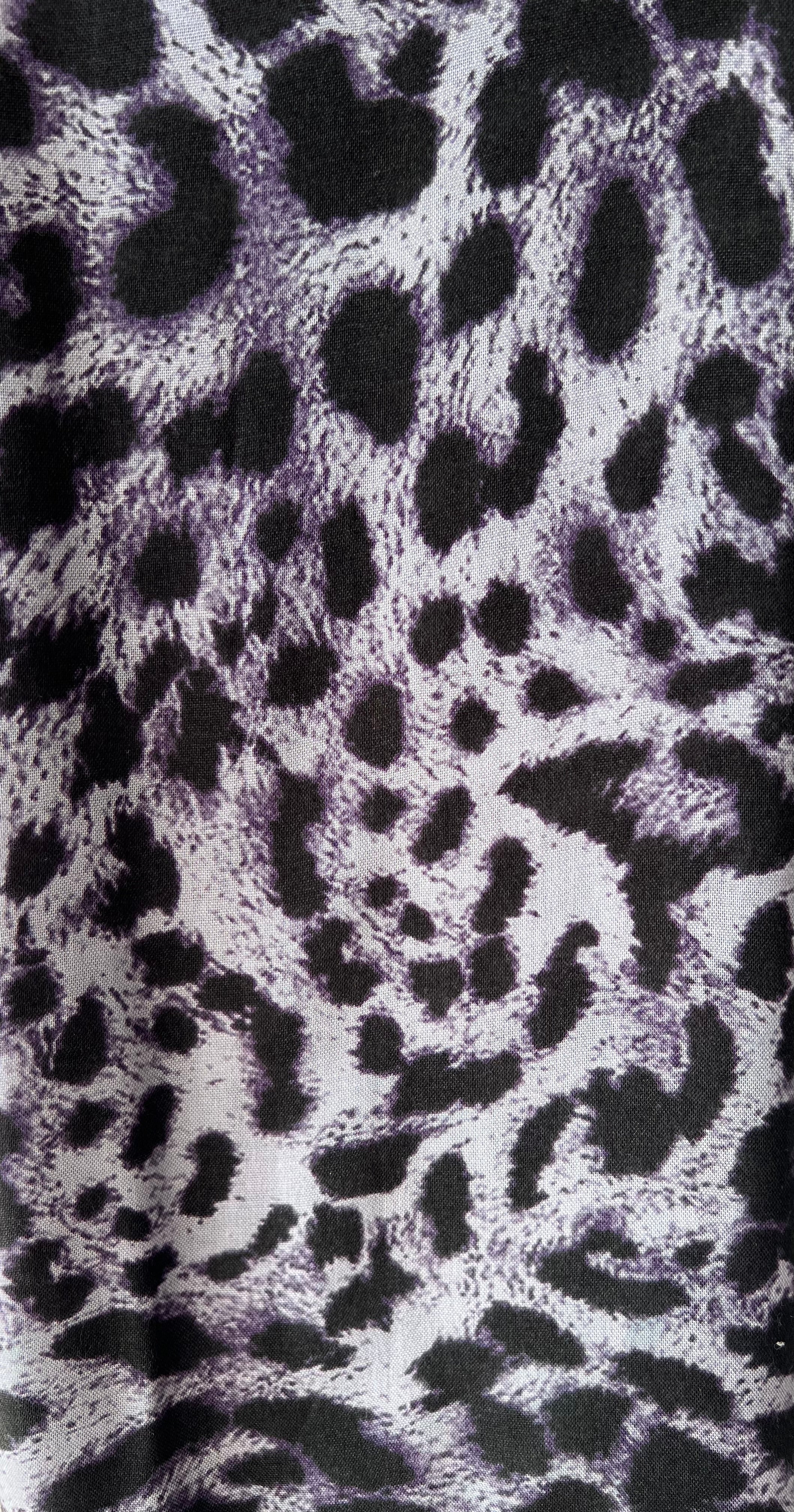 Lavender Noir leopard Hijab