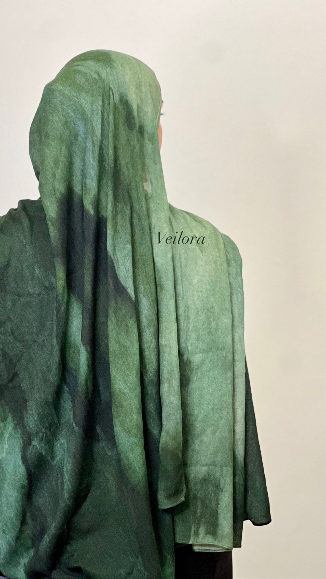 Green Printed Hijab