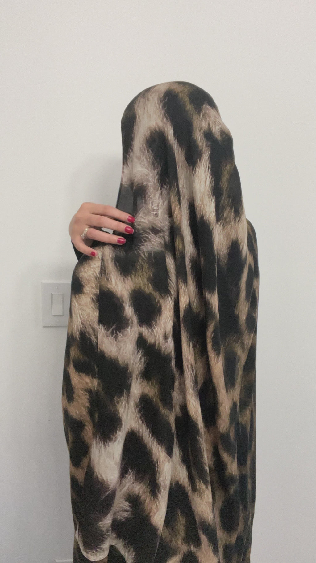 Leopard classic hijab